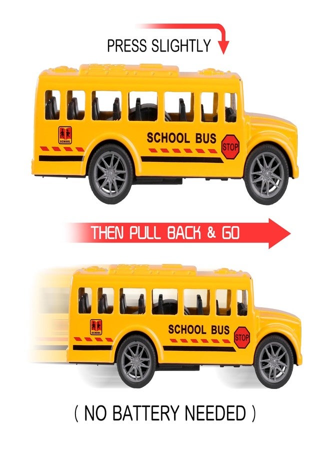 FANELEQU 20 Pack 3.4 " Yellow School Bus Toy Playset, Die-cast Metal Pull Back Vehicles Toy for Boys Girls Kids Toddlers - Image 2